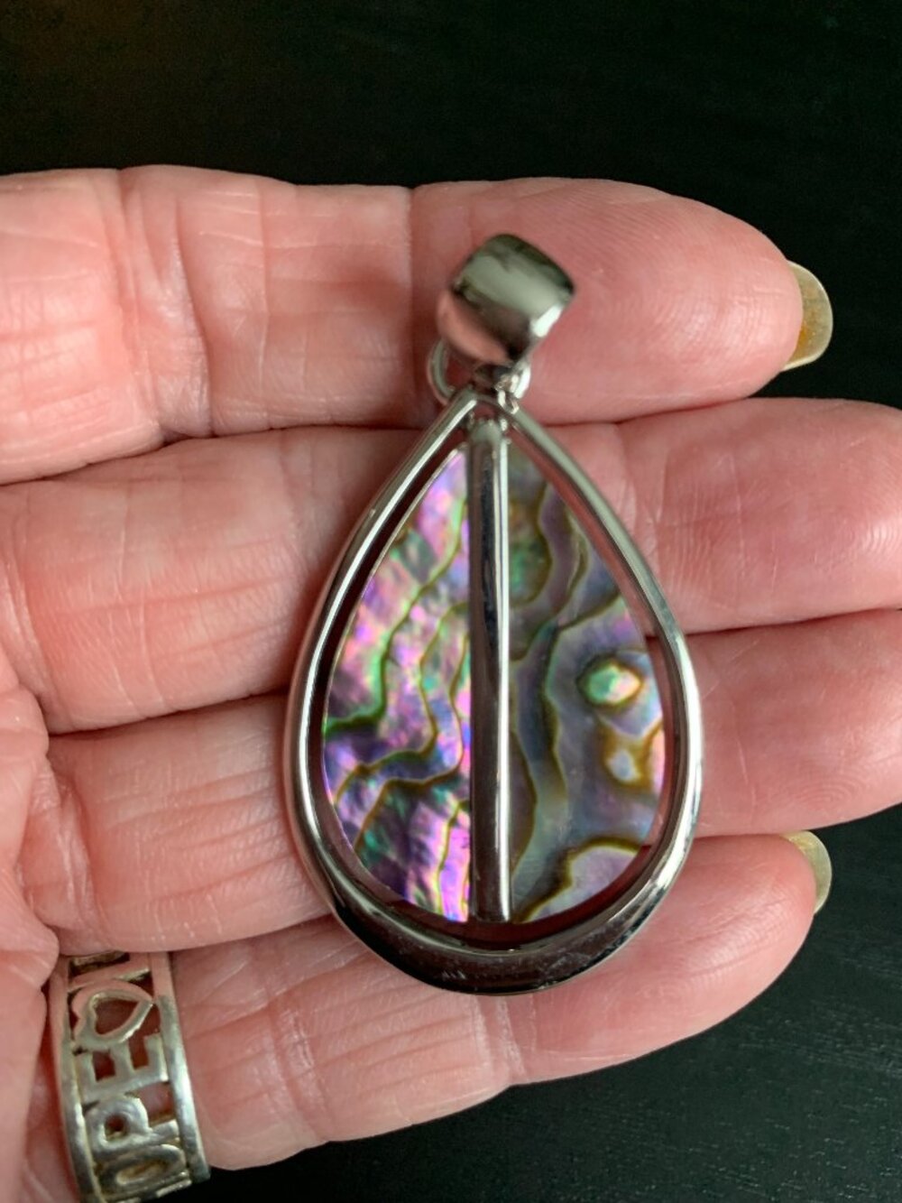 Lia Sophia Abalone Pendant
